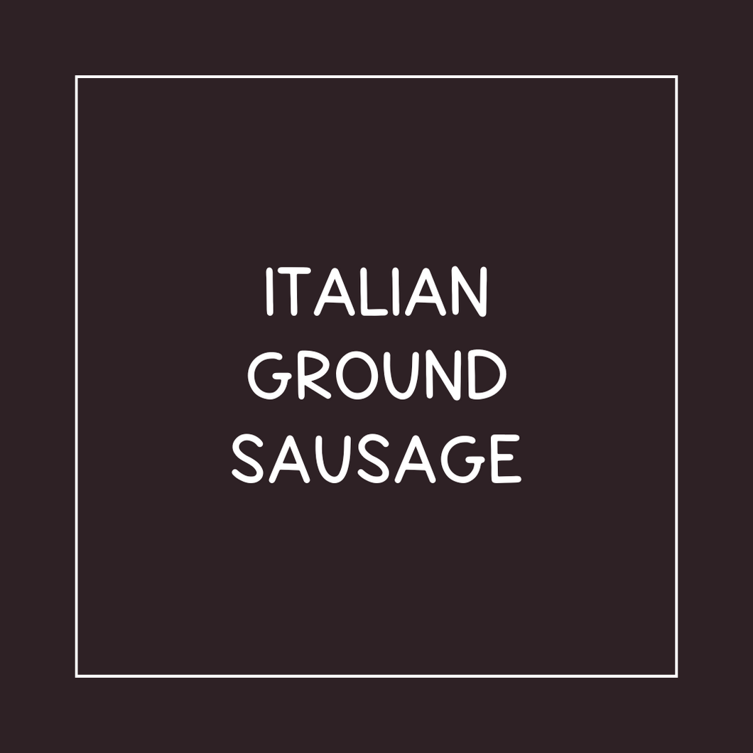 Italian Ground Sausage